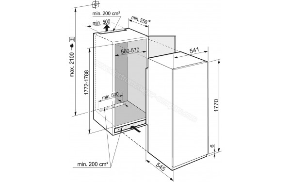 LIEBHERR IRBSe5120-20 - Dimensions