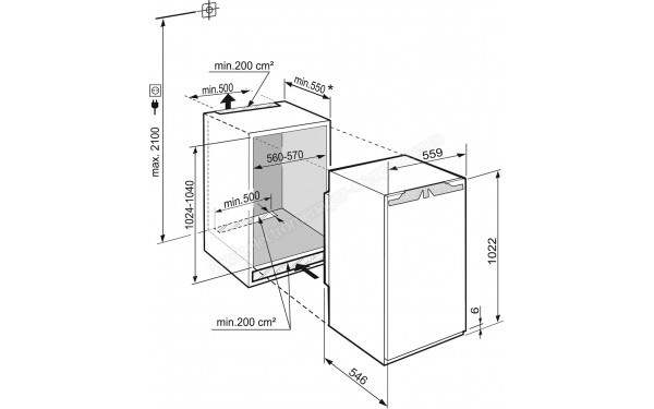LIEBHERR IRE4020-20 - Dimensions