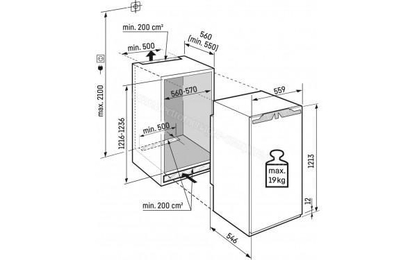 LIEBHERR IRe4100-20 - Dimensions