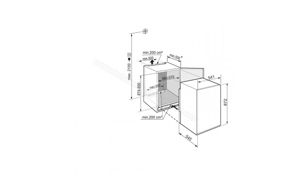 LIEBHERR IRSf 3901 - Dimensions
