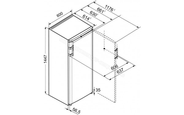 LIEBHERR K3130-21 - Dimensions