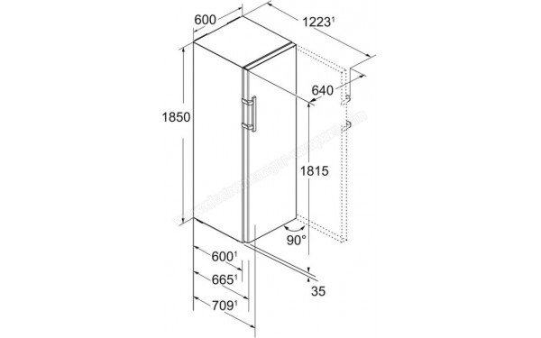 LIEBHERR KBbs 4370-20 - Dimensions