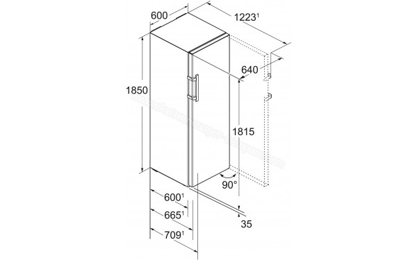 LIEBHERR KBes4374-21 - Dimensions