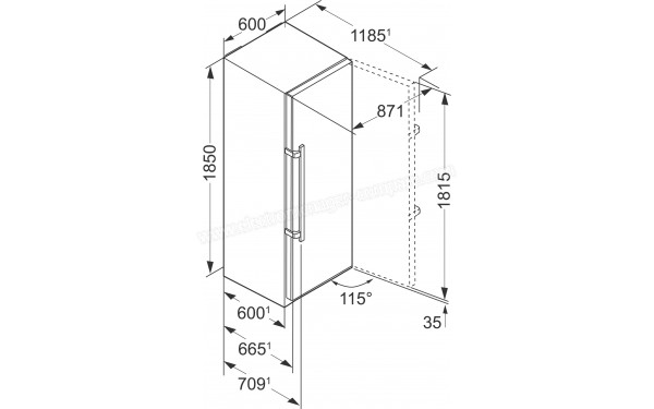 LIEBHERR KBies 4370-20 - Sch&eacute;ma technique