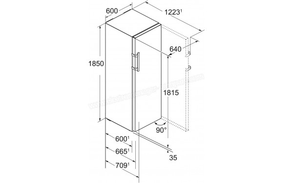 LIEBHERR KBies4370-21 - Dimensions