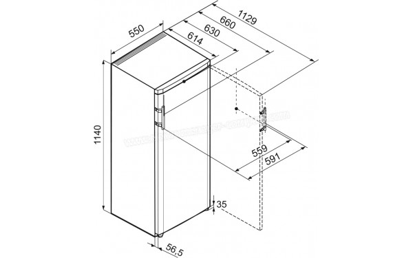 LIEBHERR Ke230-26 - Dimensions