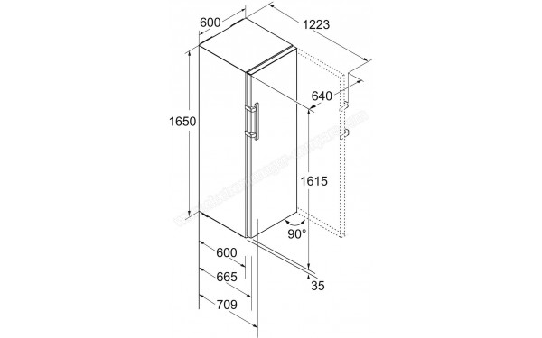 LIEBHERR KEF3730-21 - Dimensions