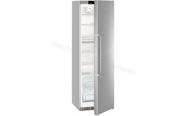 LIEBHERR Kef 4310 - Vue 3/4 gauche vide, porte entreouverte
