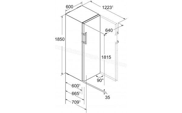 LIEBHERR Kef4330-21 - Dimensions