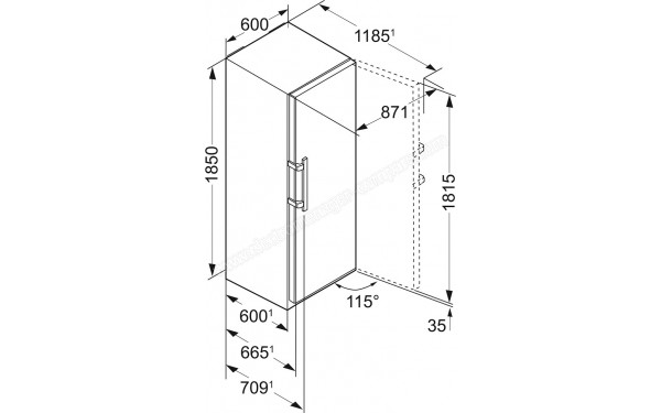 LIEBHERR Kef 4370-20 - Sch&eacute;ma technique