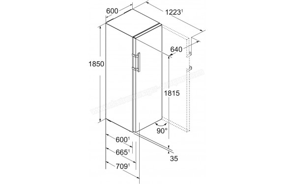 LIEBHERR KEF4370-21 - Dimensions