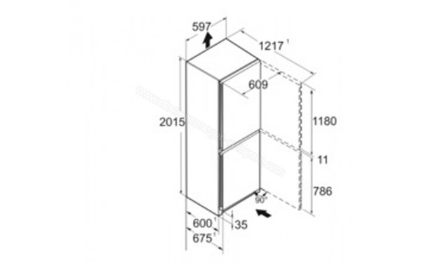 LIEBHERR KGNsf 57Va03 - Dimensions