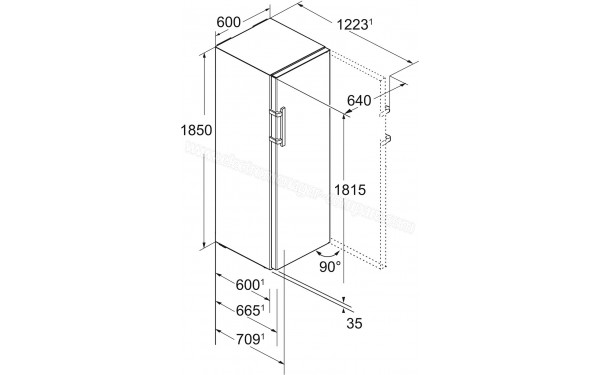 LIEBHERR KBef 4330-20 - Sch&eacute;ma technique