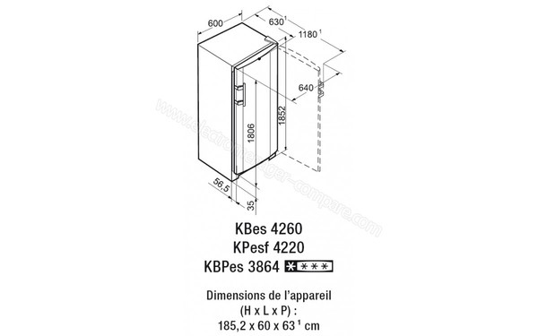 LIEBHERR KPesf 4220 - Schema technique