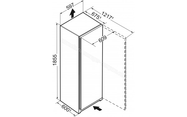 LIEBHERR Ksfe 52Z20-20 - Dimensions
