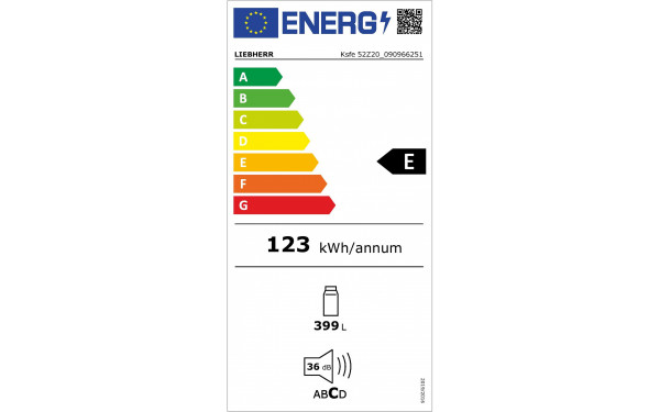 LIEBHERR Ksfe 52Z20-20 - &Eacute;tiquette &eacute;nergie v2