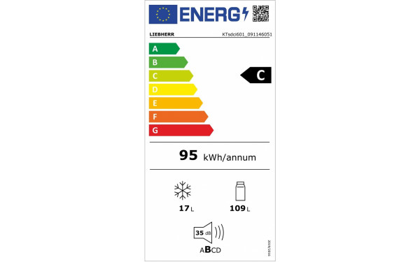 LIEBHERR KTsdci601 - &Eacute;tiquette &eacute;nergie v2