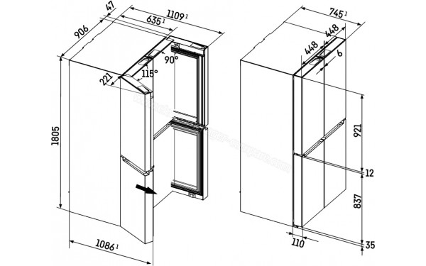 LIEBHERR MBbsdi 9024-20 - Dimensions