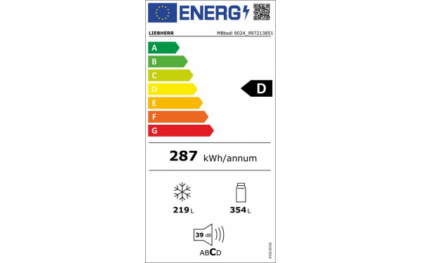 LIEBHERR MBbsdi 9024-20 - &Eacute;tiquette &eacute;nergie v2