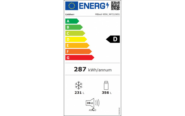 LIEBHERR MBbsdi 9556-20 - &Eacute;tiquette &eacute;nergie v2