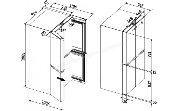 LIEBHERR MBsddi 9024-20 - Dimensions