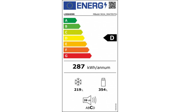 LIEBHERR MBsddi 9024-20 - &Eacute;tiquette &eacute;nergie v2