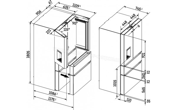 LIEBHERR MBsddi 9524-20 - Dimensions