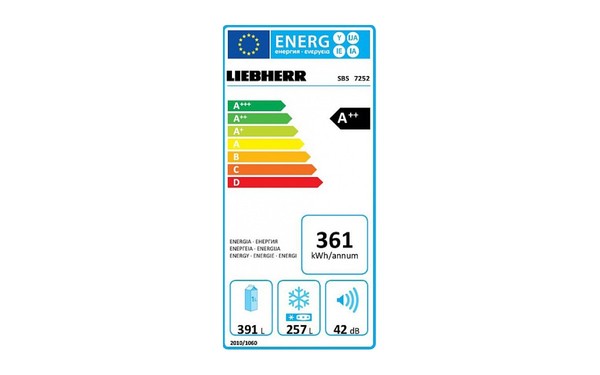 LIEBHERR SBS 7252-24 - &Eacute;tiquette &eacute;nergie