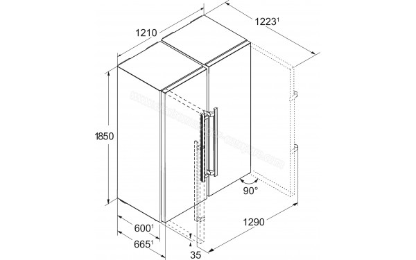 LIEBHERR SBSbs 8683-21 - Dimensions