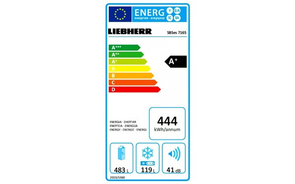 LIEBHERR SBSes 7165A - &Eacute;tiquette &eacute;nergie
