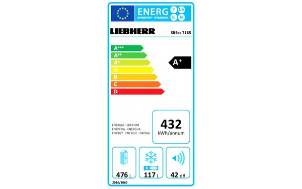 LIEBHERR SBSES 7165B - &Eacute;tiquette &eacute;nergie