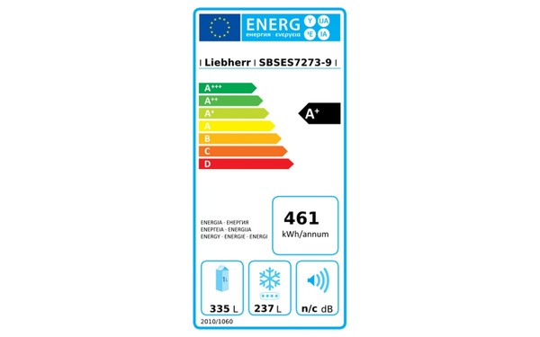 LIEBHERR SBSes 7273-9 - &Eacute;tiquette &eacute;nergie