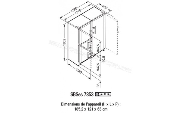 LIEBHERR SBSes 7353C - Schema technique