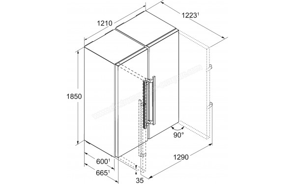 LIEBHERR SBSes 8483-21 - Dimensions