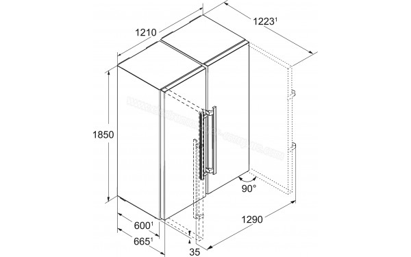 LIEBHERR SBSes 8773-21 - Dimensions