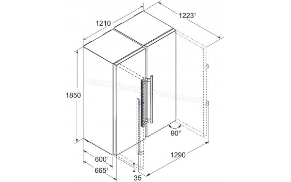 LIEBHERR SBSESF7212-26 - Dimensions