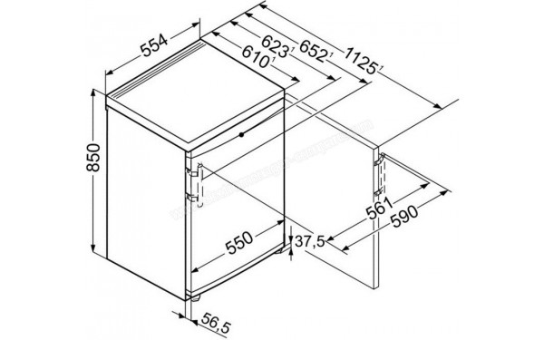 LIEBHERR TP1434-22 - Dimensions