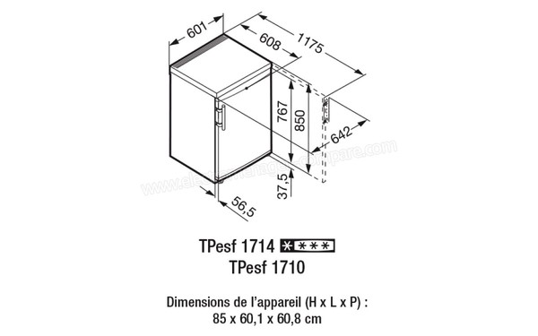 LIEBHERR TPesf 1710 - Schema techique