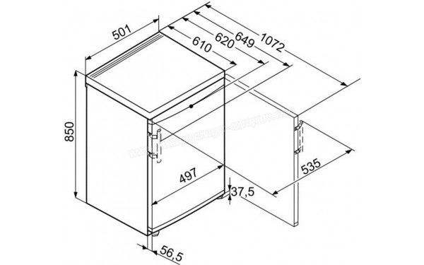 LIEBHERR TSL1414-22 - Dimensions