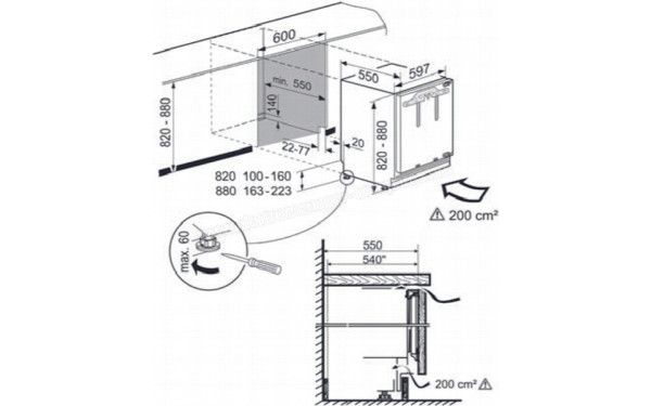 LIEBHERR UIK1514-21 - Dimensions