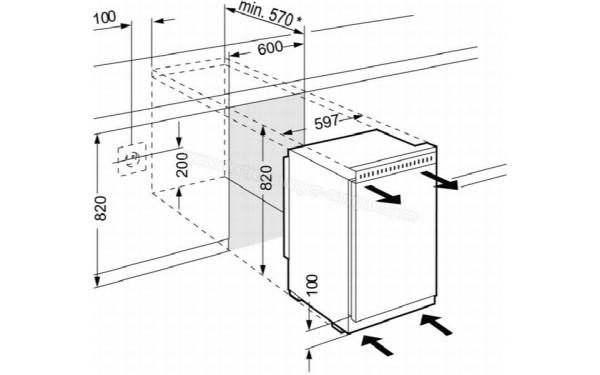 LIEBHERR UK1524-24 - Dimensions