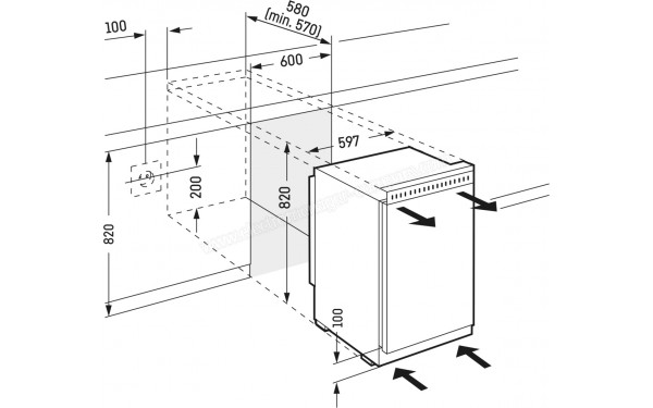 LIEBHERR UK 1524-26 - Dimensions