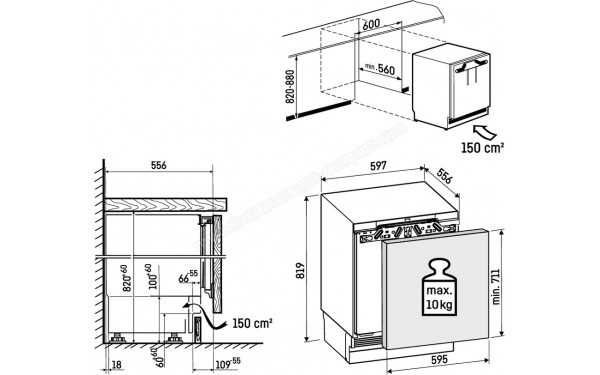 LIEBHERR URD 3601-20 - Dimensions