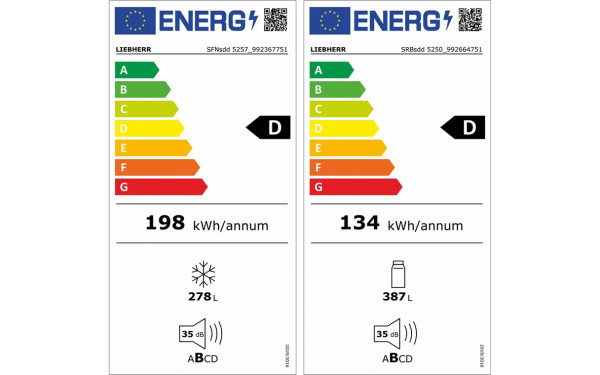 LIEBHERR XRFSD 5255-20 - &Eacute;tiquette &eacute;nergie v2