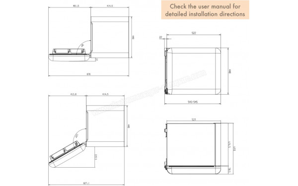 LINARIE LK48MBRED - Dimensions