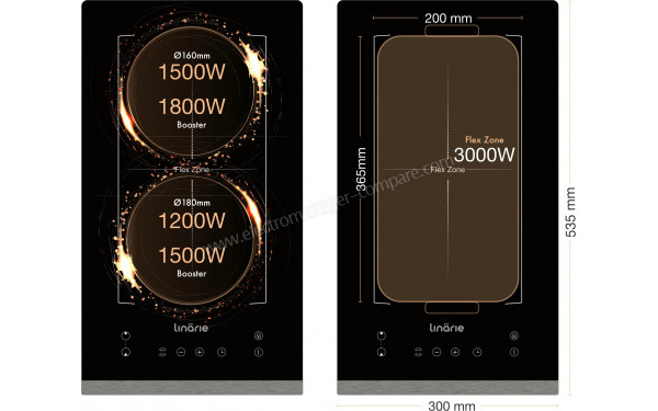 LINARIE LS30I1F - Puissance de cuisson