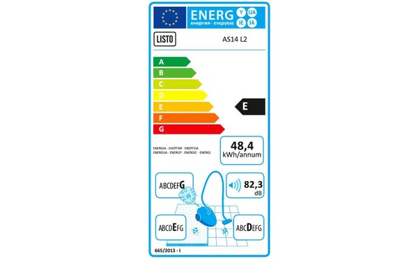 LISTO AS14 L2 - &Eacute;tiquette &eacute;nergie