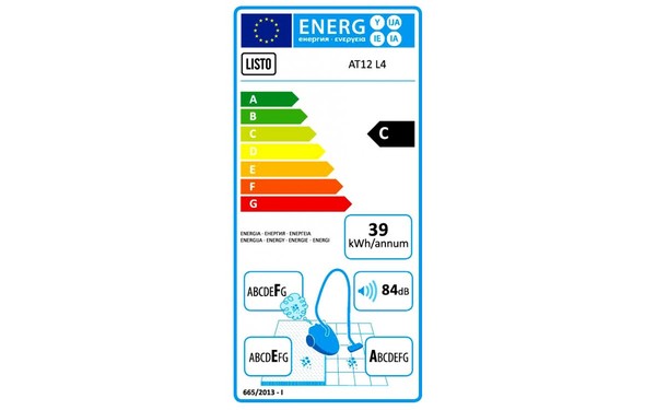 LISTO AT12 L4 - &Eacute;tiquette &eacute;nergie