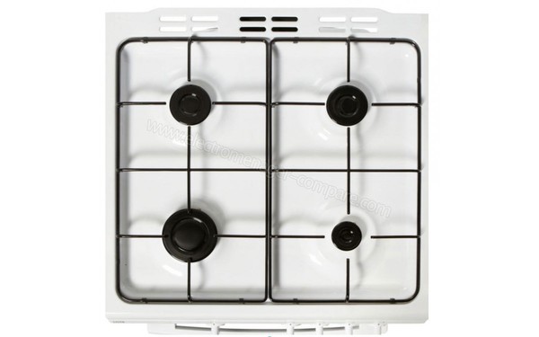 LISTO CG6060 L1b - Vue du dessus table de cuisson (cr&eacute;dit : Boulanger)