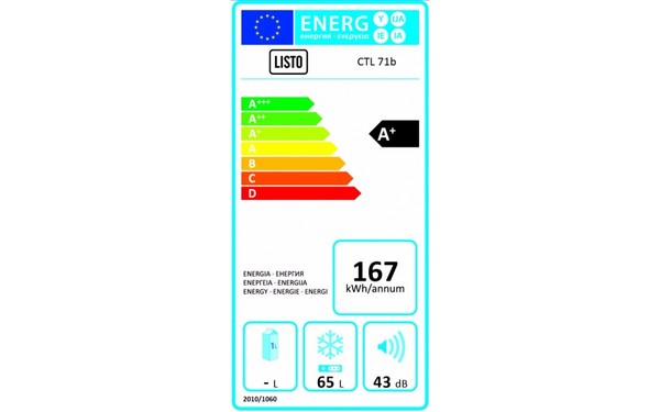 LISTO CTL 71b - &Eacute;tiquette &eacute;nergie